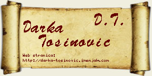 Darka Tošinović vizit kartica